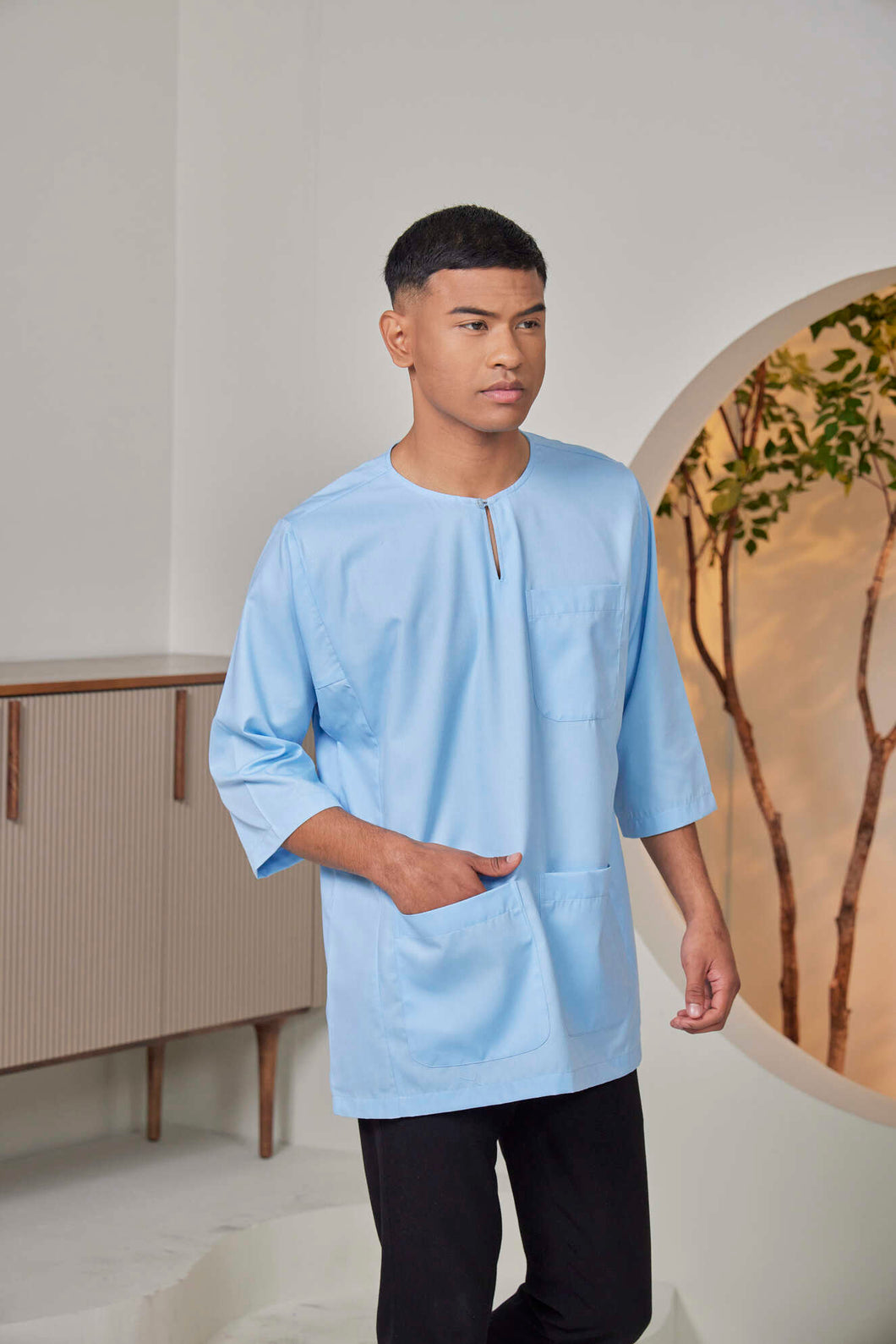 KURTA LEKIR BABY BLUE