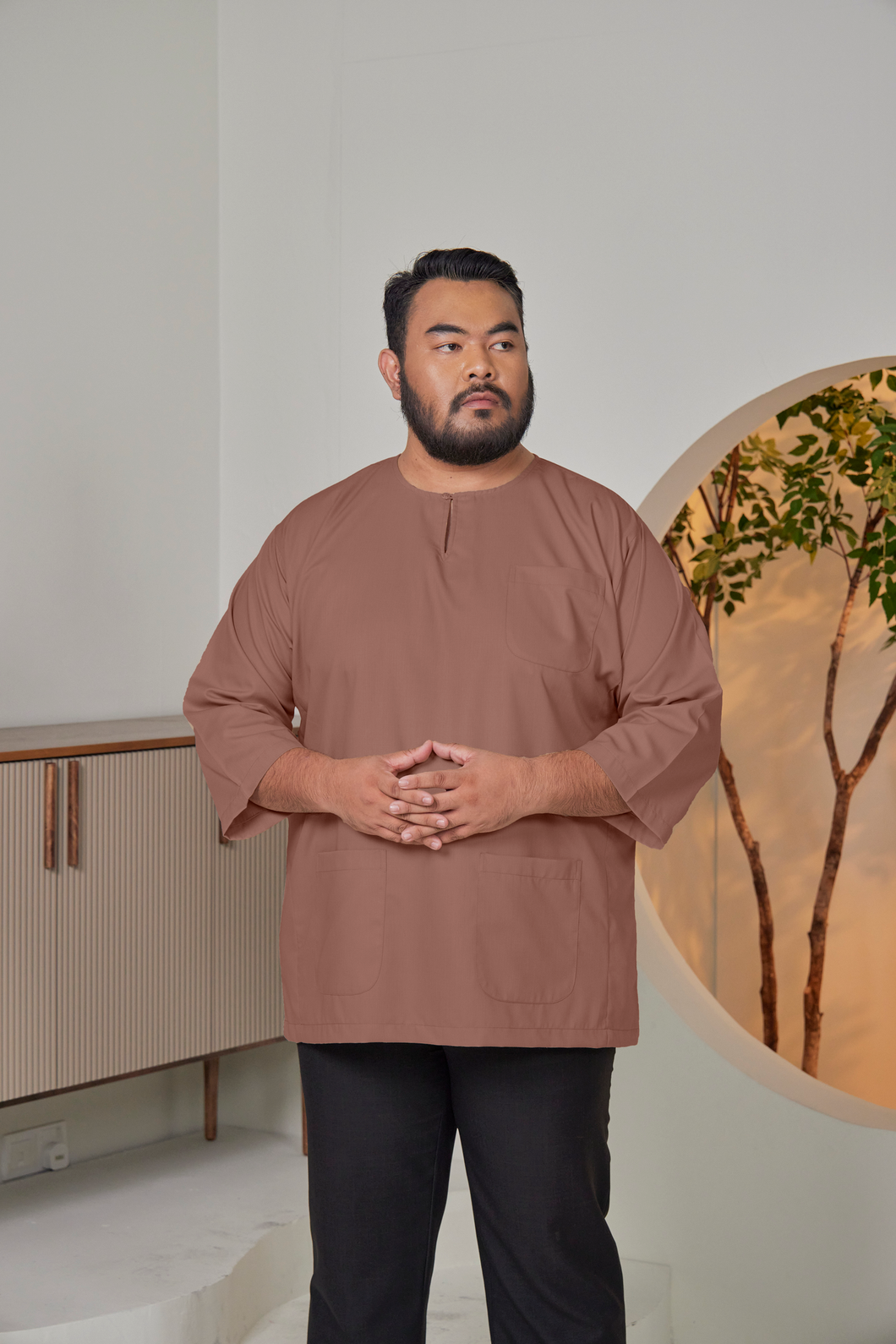 KURTA LEKIR BROWN MILO